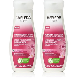image:imageWeleda Pampering Wild Rose Body Lotion Plant Rich Moisturizer with Wild Rose Oil Jojoba Oil and Shea Butter 68 Fl Oz Pack of 168 Fl Oz Pack of 2